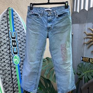 Sz 8 Vintage Tommy Hilfiger cropped jeans